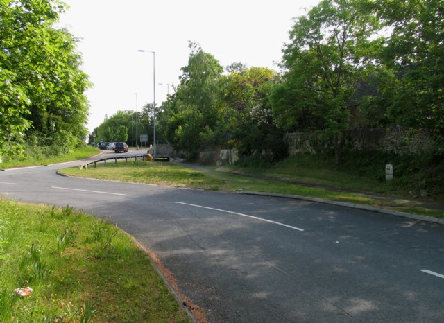 Old Great North Road/A1 sliproad junction