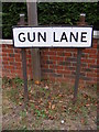 Gun Lane sign