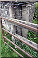 Benchmark on gatepost, Yarker Bank Farm