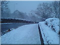 Old Church Road Chingford in the snow