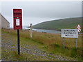 HU4373 : Mossbank: postbox № ZE2 2, Firth by Chris Downer