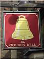 Sign for The Golden Bell, Church Square