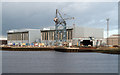 Industrial buildings on north side of River Tees