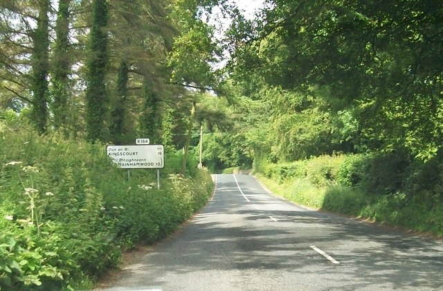 The R164 north of Moynalty