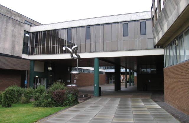 Buildings and sculpture at Brooksby... © Andrew Tatlow cc-by-sa/2.0 ...