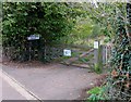 Gateway for cemetery access track