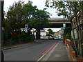 Looking up Windmill Road (B452)