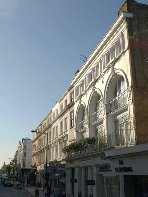 Buildings on Westbourne Grove Road, W2