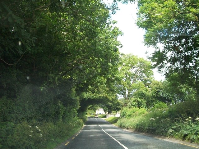 A straight stretch of the R164 near Dunore