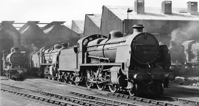 Bricklayers Arms Locomotive Depot, with SR 2-6-0