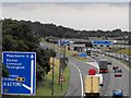 M62, west bound sliproad onto the A627(M)