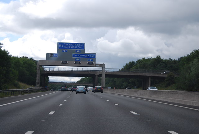 M6, 1 mile north of Junction 11A... © N Chadwick :: Geograph Britain ...