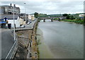 SN4119 : The Quay and Carmarthen Bridge by Jaggery