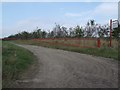 Gated track to Cottage Farm