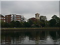 View across the Thames from the Thames Path/Barge Walk