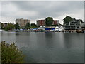 View across the Thames from the Barge Walk