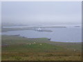 HU4841 : Bressay: the ferry terminal from Hill of Cruester by Chris Downer