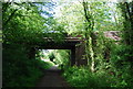 Two Mile Ash road over the Downs Link