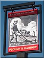 TR3050 : Plough and Harrow sign by Oast House Archive
