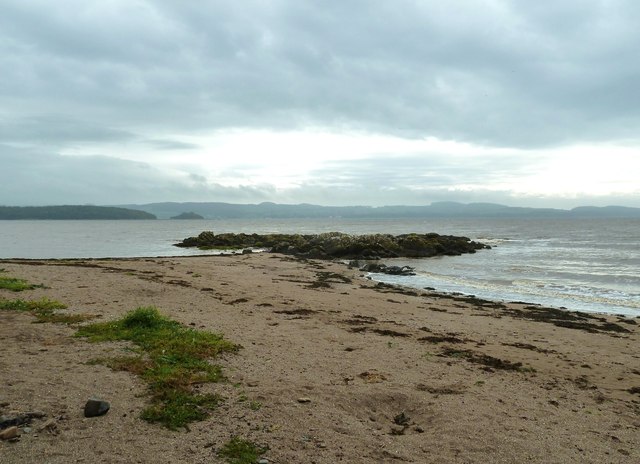 Sand and rocks at Nun Mill Bay