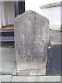 Worn milestone on the High Street, Menai Bridge