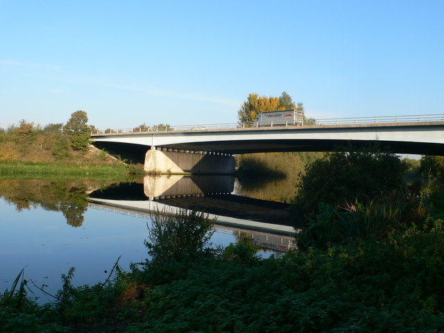 The M3 crossing the Thames north of Chertsey