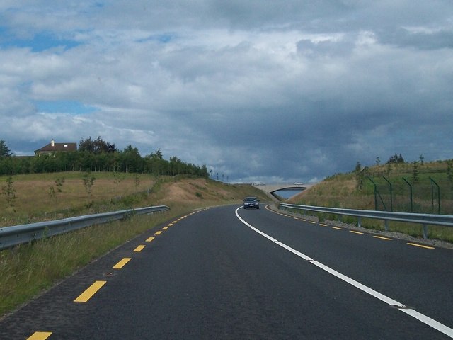 View north along the N52