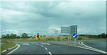 N7377 : Roundabout at the junction of the N52 and the R164 by Eric Jones