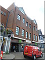 High Street South- post van outside the job centre