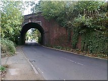SU9644 : Railway arch over Chalk Road, Godalming by David Gearing