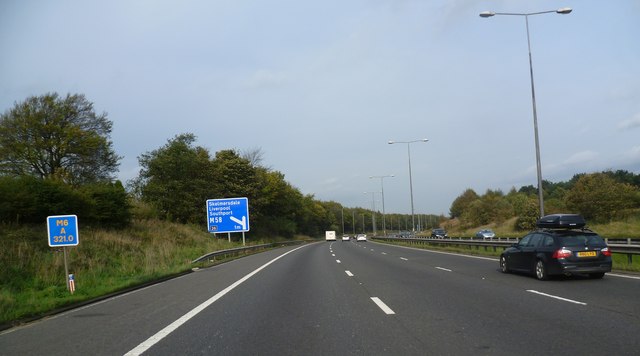 Approaching Junction 26 On The M6 © Anthony Parkes Geograph Britain