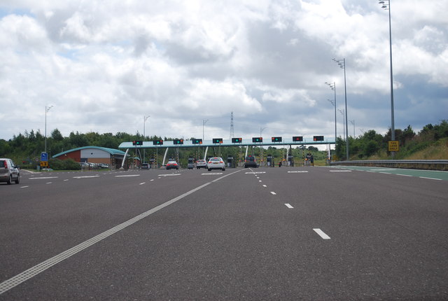 Tollbooths, M6 (Toll) © N Chadwick cc-by-sa/2.0 :: Geograph Britain and ...