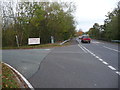 Part of the A483 near Berriew