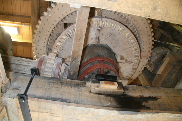 Bursledon Windmill - gearing