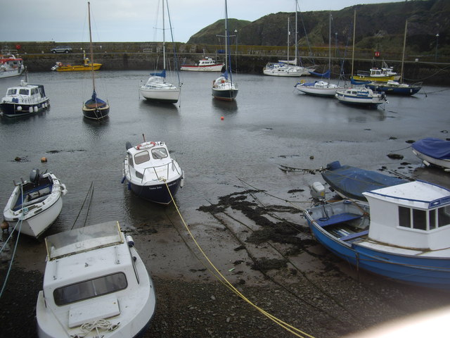 Small boats in the Inner Basin, Stonehaven