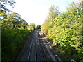 The Rochester to Sole Street line from the North Downs Way