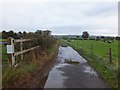 A farm track leading into Tarvin