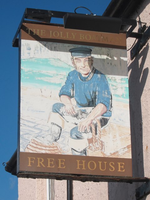 The Jolly Boatman sign