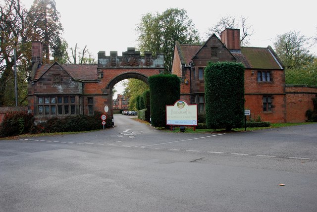 The Entrance to Hoar Cross Hall Spa Resort