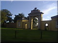 Gate at entrance to Dyrham Park