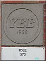 Date stone on electricity transformer station, Idle