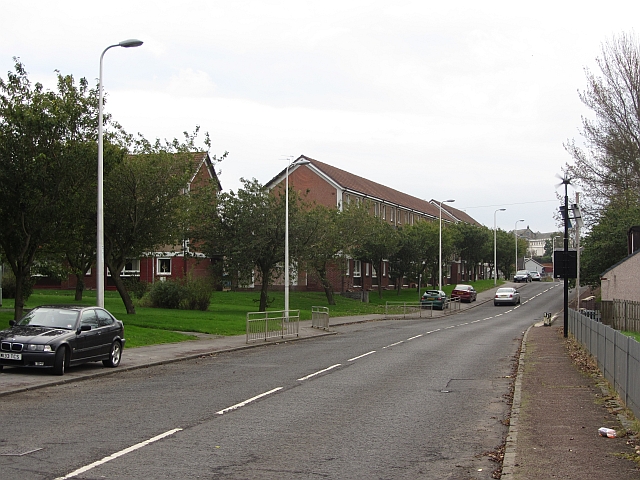 Omoa Road, Cleland © Richard Webb cc-by-sa/2.0 :: Geograph Britain and ...