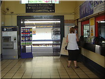 TQ2266 : Booking office, Worcester Park station by David Howard