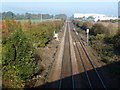 TL6367 : Railway tracks to Ely by Richard Humphrey