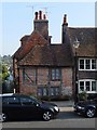 Timber-framed cottage at the corner of Maltravers Street and Bakers Arms Hill