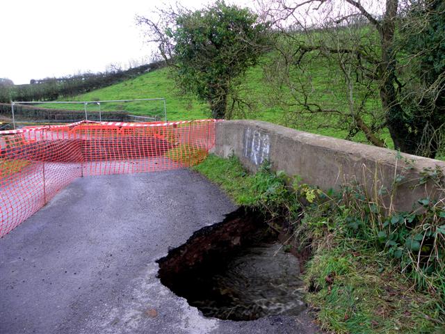 A very large hole, Ballynasaggart Road