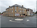 Mini-roundabout between Station, Old and New Roads