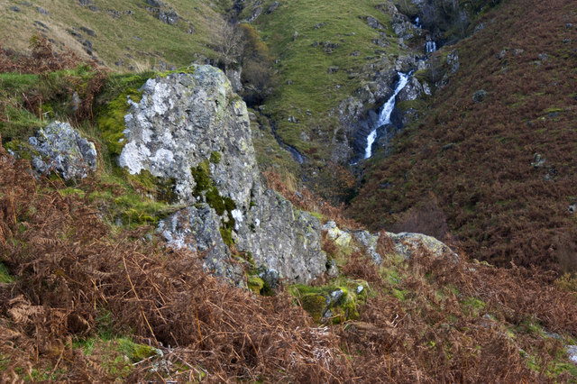 Waterfalls at Low Loup from the Old Corpse Road