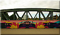 TQ2884 : Mural, Chalk Farm Bridge by Jim Osley