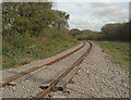 Railway line at the northern edge of Kenfig Hill